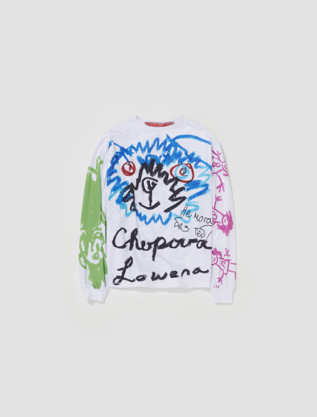 Chopova Lowena - Jello Oversized Jersey Top in White - 2129