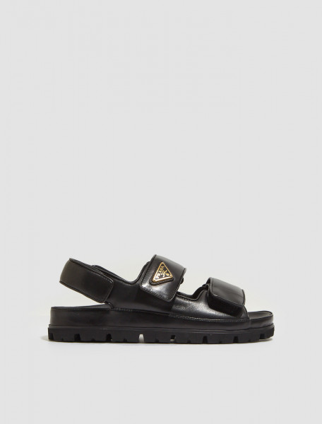 Prada - Nappa Leather Sandals in Black - 1X416N_038_F0002