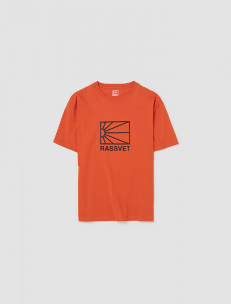RASSVET - Big Logo T-Shirt in Orange - PACC13T001_4
