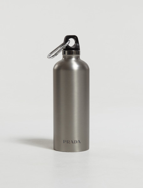 PRADA   STAINLESS STEEL WATER BOTTLE IN GOLD AND BLACK   2UH003_2D84_F0118