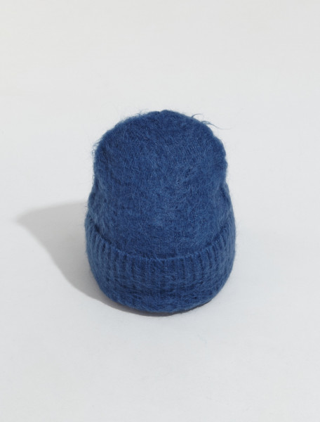 Acne Studios - Wool Mohair Beanie in Denim Blue - C40305-AAL000