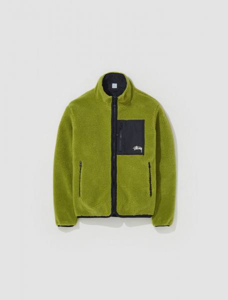 Stüssy - Sherpa Reversible Jacket in Moss Green - 118520