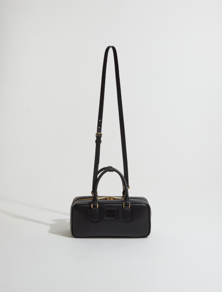 Miu Miu - Arcadie Leather Bag in Black - 5BB148_ 2F8K_F0002