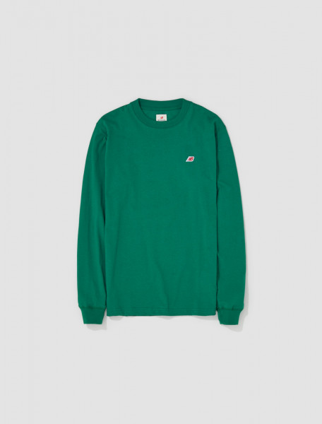 New Balance - NB 'Made in USA' Long Sleeve T-Shirt in Classic Pine - MT21542_ECS
