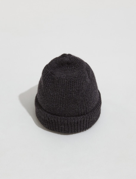 ALASKA   KNIT PURE WOOL BEANIE IN ANTHRACITE   304500