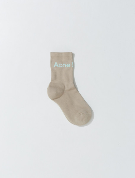 Acne Studios - Logo Socks in Turquoise & Mint - C80133-DE2-FN-UX-ACCS000078
