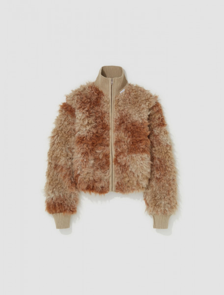 Acne Studios - Furry Jacket in Brown - A90566-AFQ