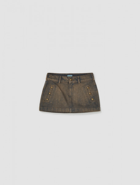 GUESS USA - Denim Skirt in Tinted Stone - W3BD14D4RV1-F9JA