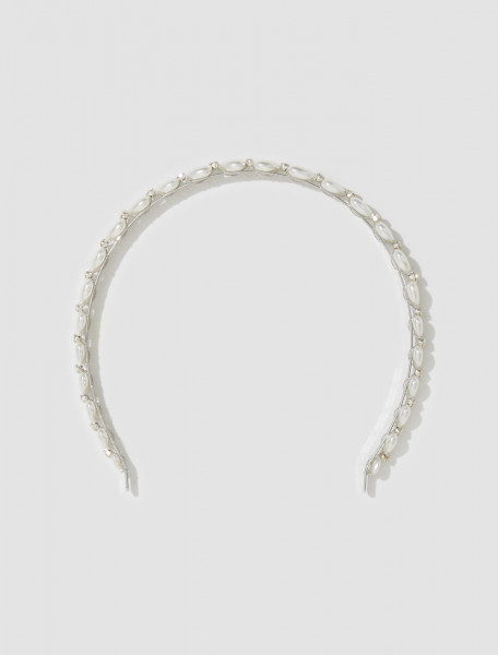 Simone Rocha - Heart Chain Hairband in Pearl - HB38 0906