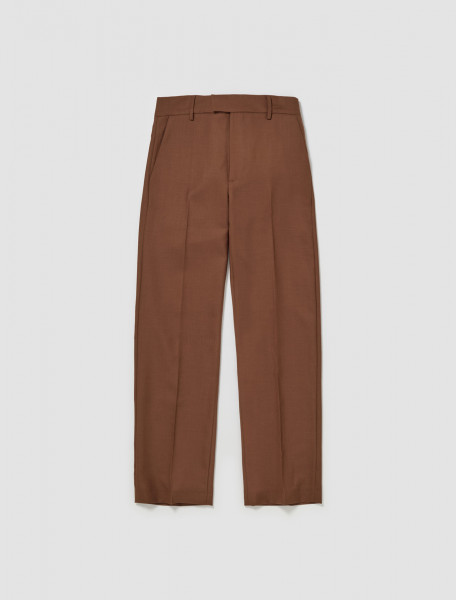Séfr - Mike Suit Trousers in Mid Brown Wool - SS24MIKESUITMIDXS