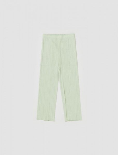 PLEATS PLEASE Issey Miyake - Pleated Trousers in Pastel Green - PP36JF145-61