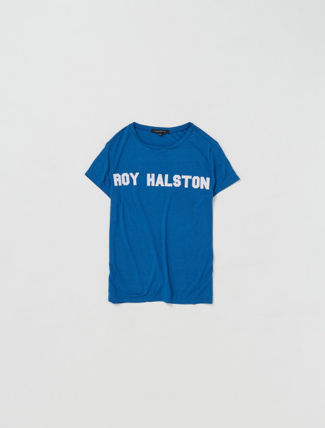 ALLED MARTINEZ   ROY HALSTON TOP IN BLUE   JRS60 003