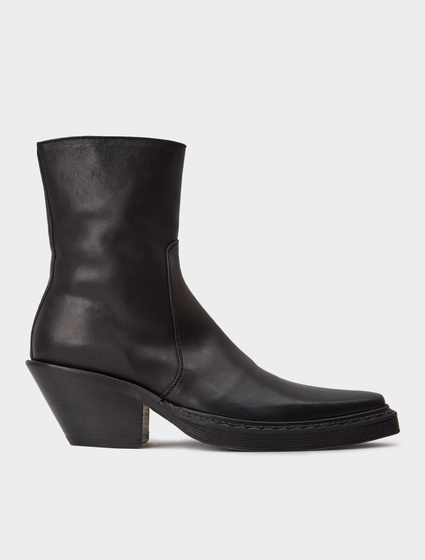 Acne Studios Leather Ankle Boots in Black | Voo Store Berlin ...