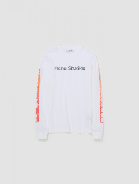 Acne Studios - Long Sleeve T-Shirt in Optic White - BL0375-183102