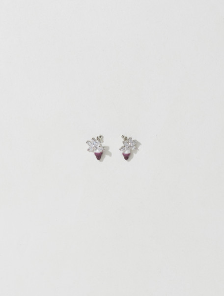 Ottolinger - Crystal Pearl Earring in Violet - 2501601