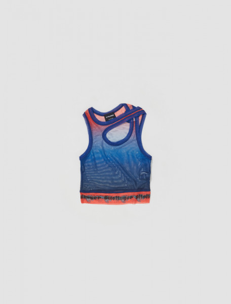Ottolinger - Mesh Tank Top in Blueberry Fade - 100612
