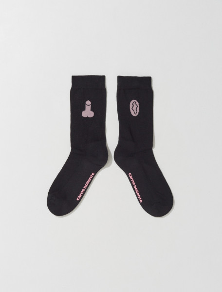 Carne Bollente - Love my Feet Socks in Black - SS23SK0102