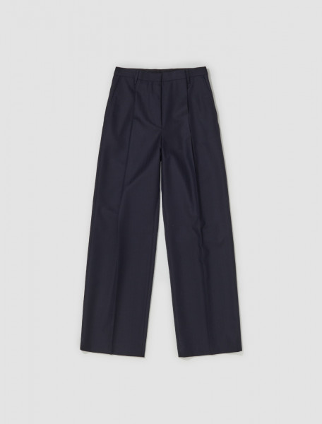 Dries Van Noten - Loose Fit Low Waisted Trousers in Navy - 232-010920-7209-509