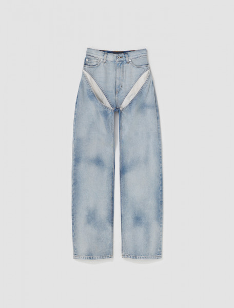 Y Project - Cut Out Jeans in Sand Blue - JEAN53-S25