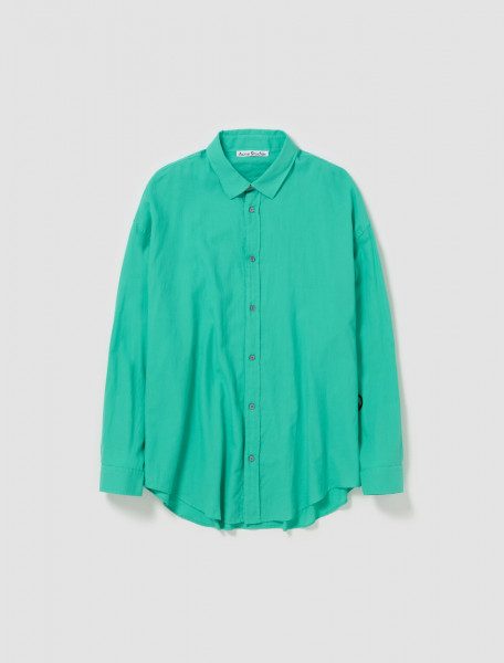 Acne Studios - Cotton Button-Up Shirt in Green - BB0571-AB80