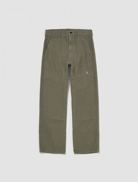 ROA - Canvas Trousers in Olive - RBMW070FA52