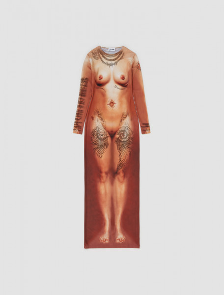 Jean Paul Gaultier - Long Sleeve Dress in Lightnude - 23-15-F-RO069-J527-25