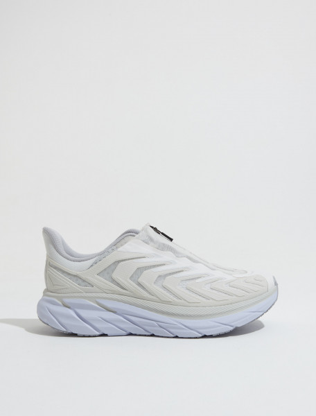 Hoka One One - U Project Clifton Sneaker in White - 1127924-BDBLR