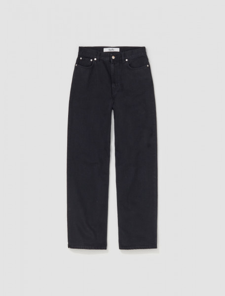 Séfr - Wide Cut Jeans in Black Wash - FW23WIDECUTBLA