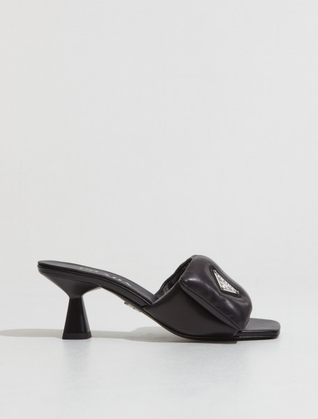 Prada - Padded Nappa Leather Sandals in Black - 1XX654_2DL8_F0002
