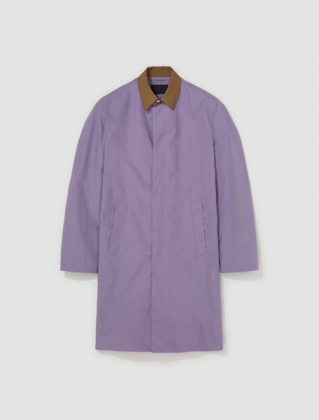 Prada - Cotton Raincoat in Lilac & Cork - SGC527_1Z8Z_F03N9