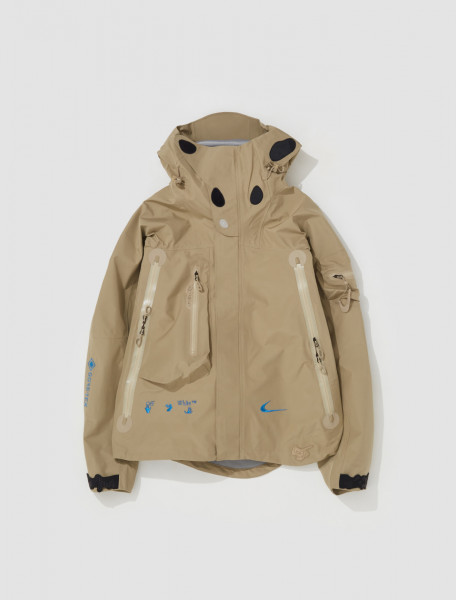 Nike - x Off-White Hooded Jacket in Khaki - DQ6456-247