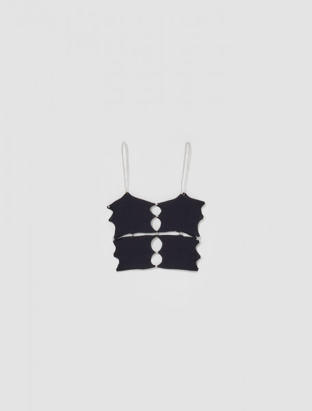 RUI - Tank Top With Center Cutout  in Onyx - SS21-R002O