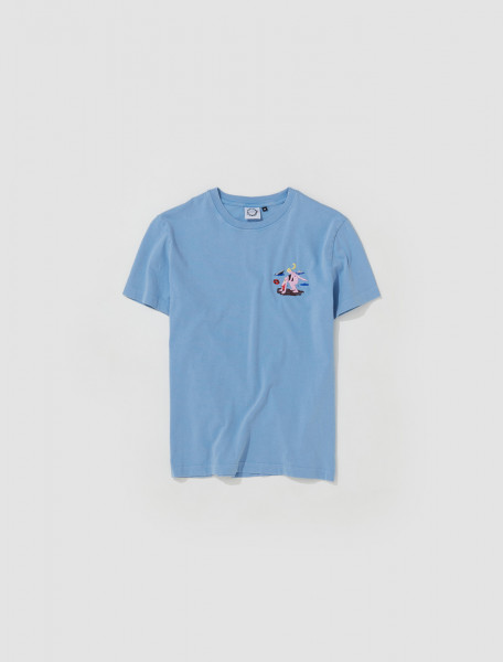 Carne Bollente - Sinking Deep T-Shirt in Washed Blue - SS23TS0101