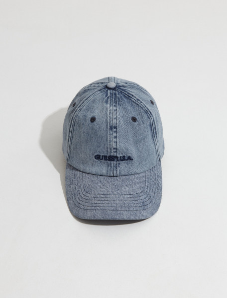 GUESS USA - Washed Denim Dad Hat in Blue Denim - M3GZ17D50J0-F7XQ