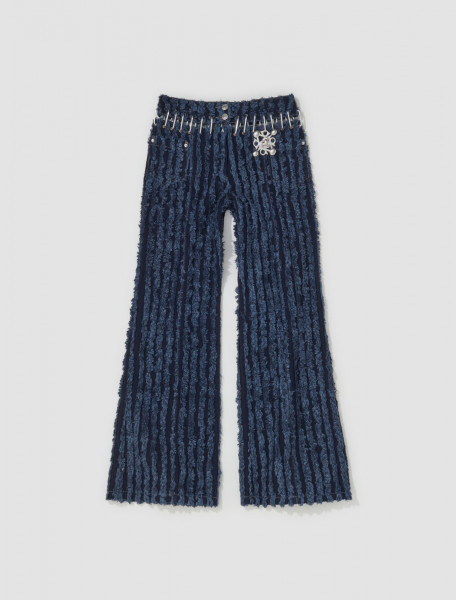 Chopova Lowena - Nosebutter Fringe Jeans in Blue - 4052