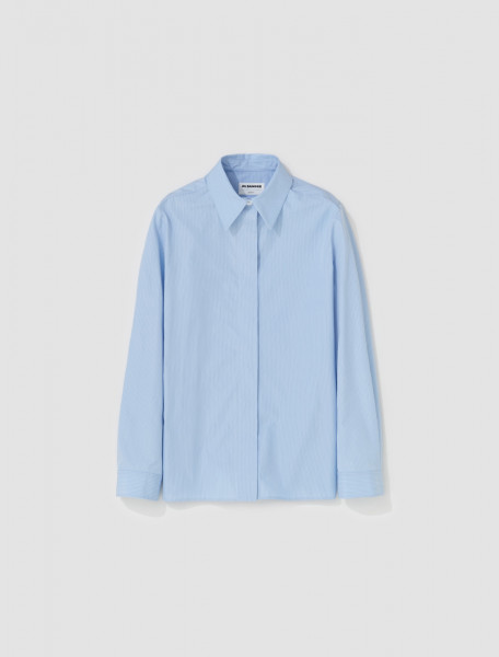 Jil Sander - Cotton Shirt in Sunny Sky - J05DL0101_J45174_494