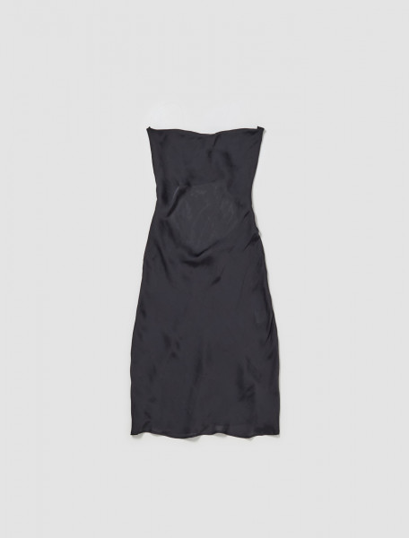 Y Project - Invisible Strap Slip Dress in Black - 102DR005