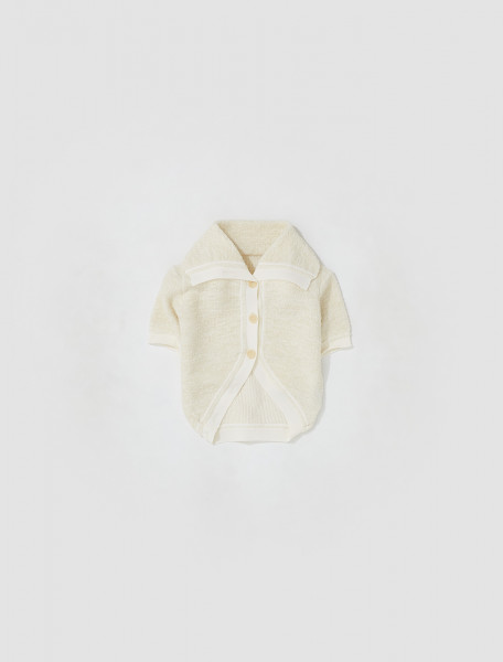 JACQUEMUS   LE CARDIGAN CAMPANA IN OFF WHITE   223KN055 2154 110