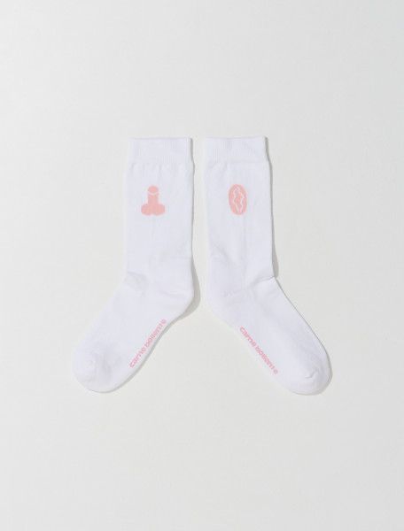 Carne Bollente - Love my Feet Socks in White - SS23SK0102