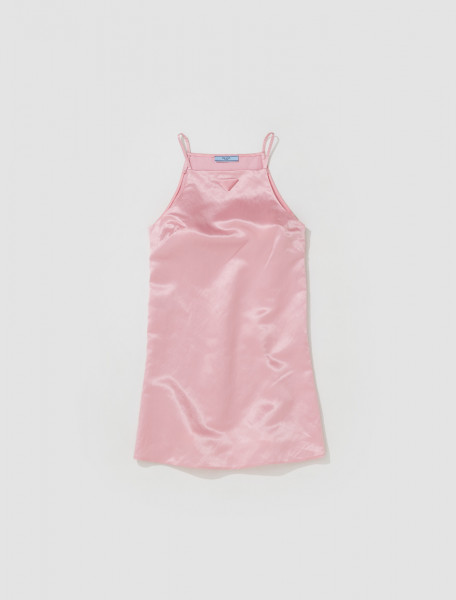 Prada - Satin Mini Dress in Begonia Pink - P3J18C_12TI_F0638