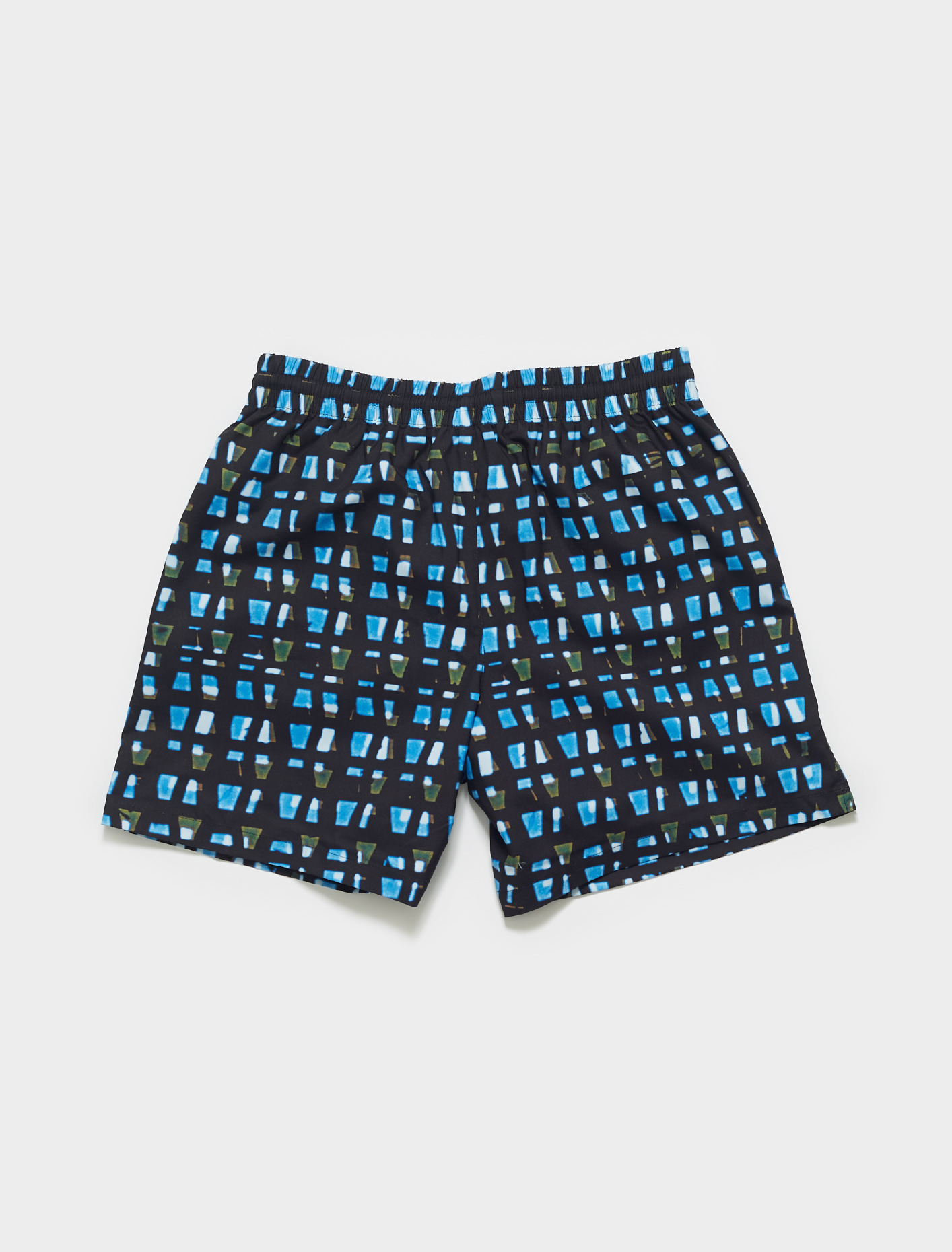 Dries Van Noten Phibbs Len Lye Pixel Print Swim Shorts in Blue | Voo ...