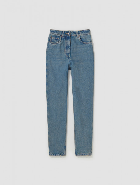 Prada - Washed Denim Pants in Mid Blue - GFP503_13Z6_F0BAN