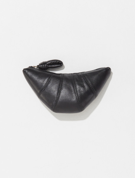 LEMAIRE   CROISSANT COIN PURSE IN BLACK   X 221 AC341 LL095 999