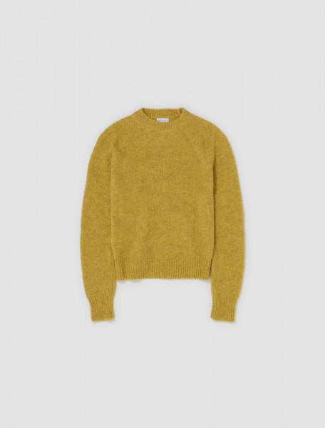 Dries Van Noten - Wool Crewneck Sweater in Yellow - 232-021222-7713-202