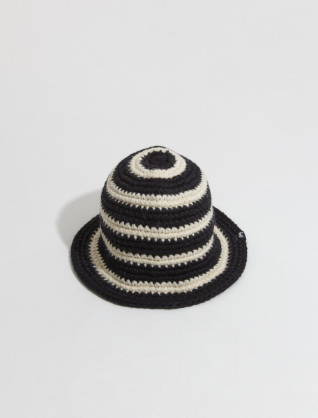 Stüssy - Swirl Knit Bucket Hat in Black - 1321167