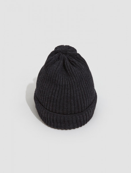 ALASKA 1000661 RIBBED KNIT BEANIE IN ANTHRACITE