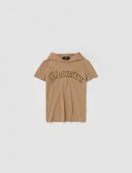 Blumarine - Hooded T-Shirt in Lark - 2T026A