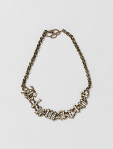 Blumarine - Choker with Crystals in Brass - 4W013A