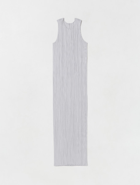 PLEATS PLEASE ISSEY MIYAKE   CLASSIC PLEATED DRESS IN LIGHT GREY   PP26JH114 10