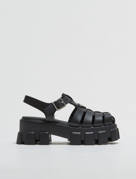 Prada - Foam Rubber Sandals in Black - 1X853M_3LKK_F0002